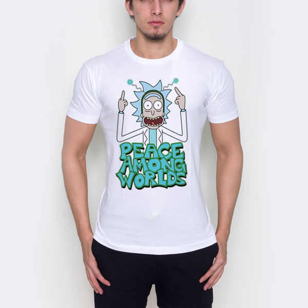 صورة Rick and Morty 'peace among worlds' T-shirt