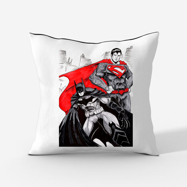 صورة Superman & Batman Cushion