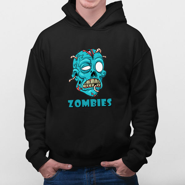 blue skull hoodie