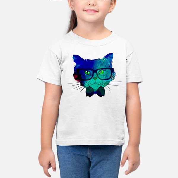 Picture of Colorful cat Girl T-Shirt