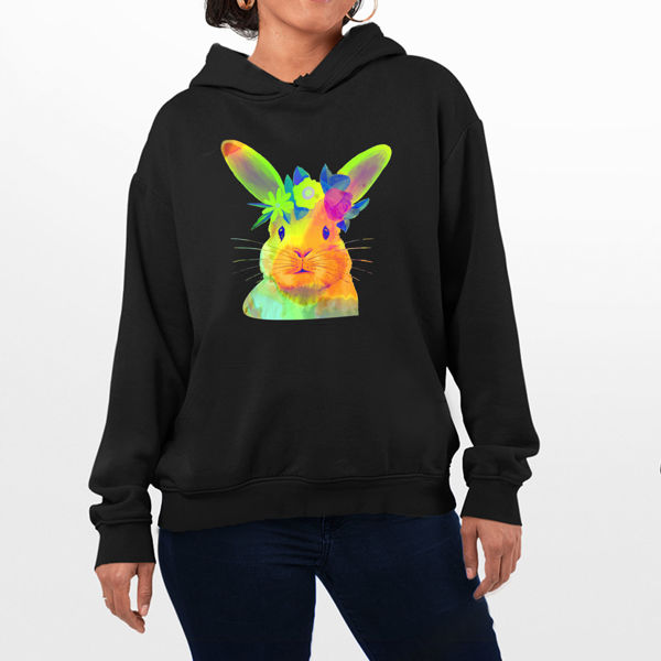 Picture of Colorful rabbit Female Hoodie