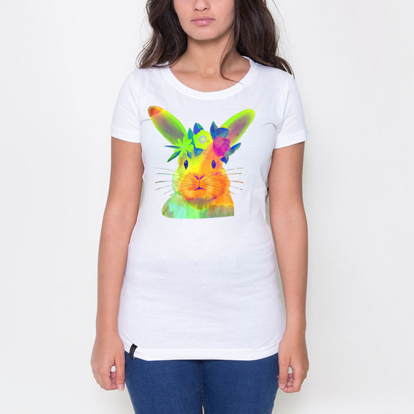 Picture of Colorful rabbit Female t-shirt
