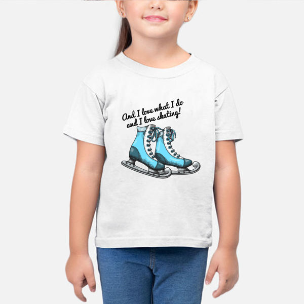 Picture of love skating Girl T-Shirt