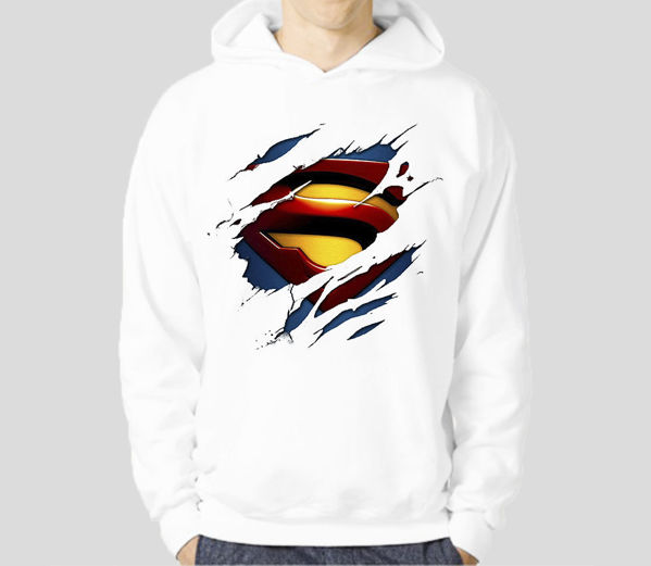 Picture of super man male Hoodie