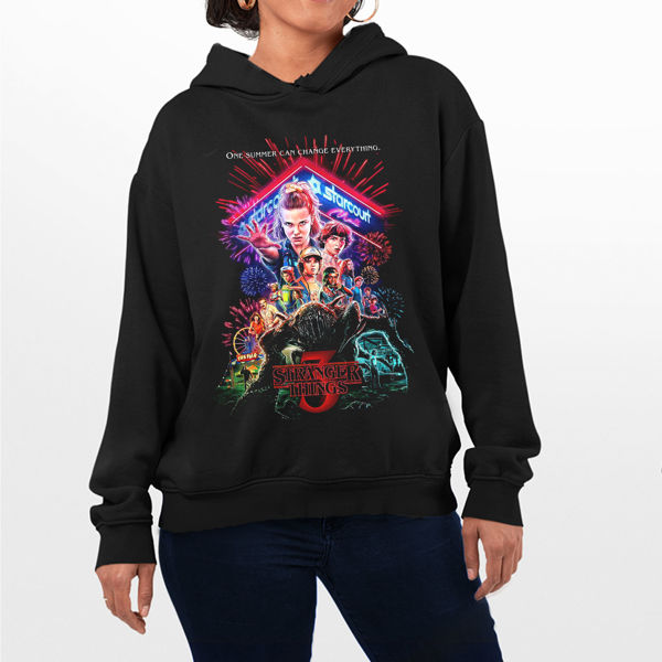 Picture of stranger things  female Hoodie