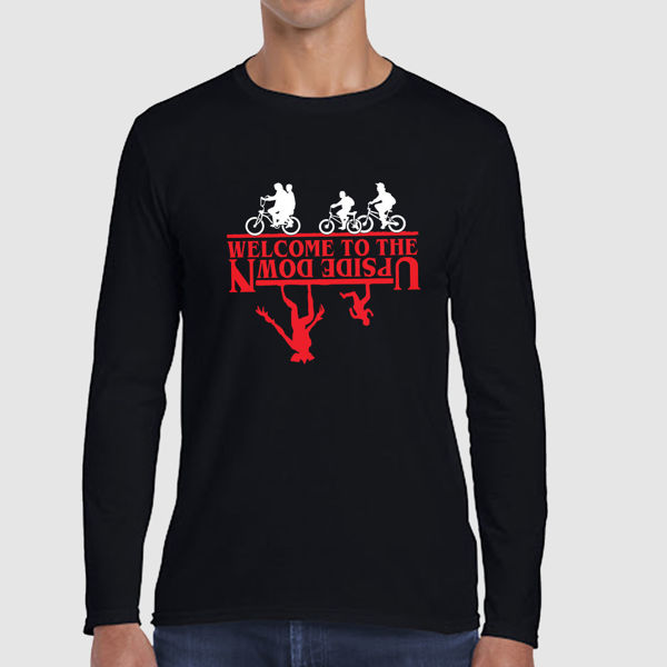 Picture of stranger things upside down male long sleeves