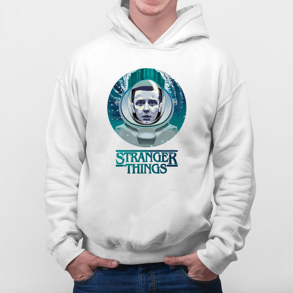 Picture of stranger things water  male Hoodie