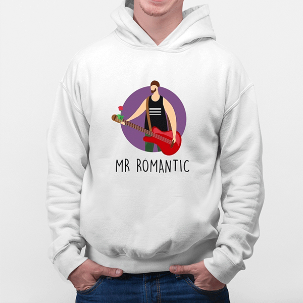 Picture of mr romantic - male hoody