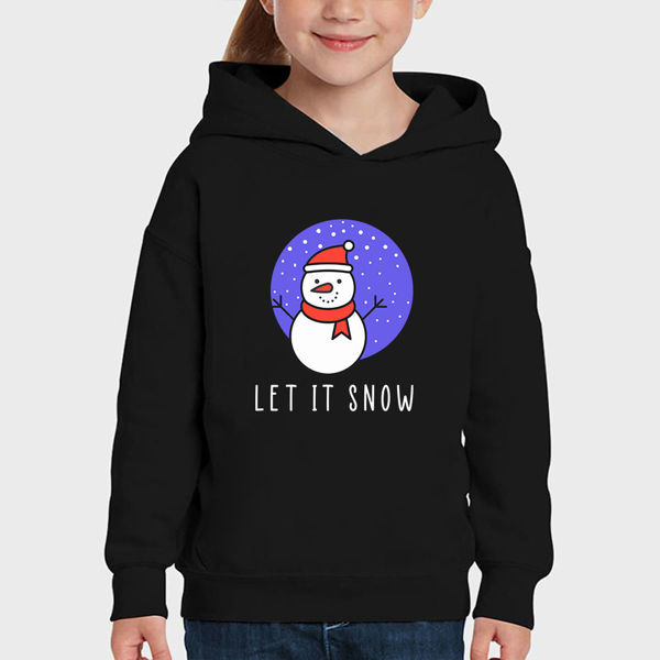 Picture of let it snow - girls hoody