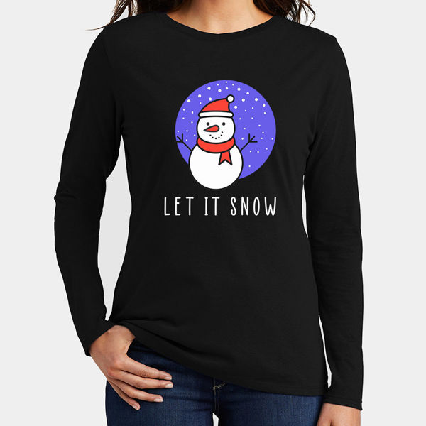 Picture of let it snow - female long sleeves
