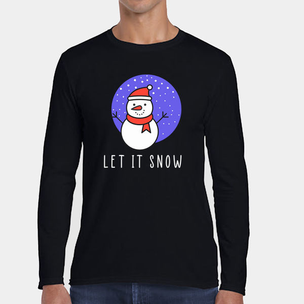 Picture of let it snow - male long sleeves