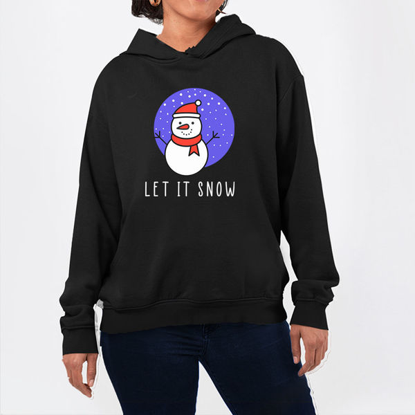 Picture of let it snow - female hoody