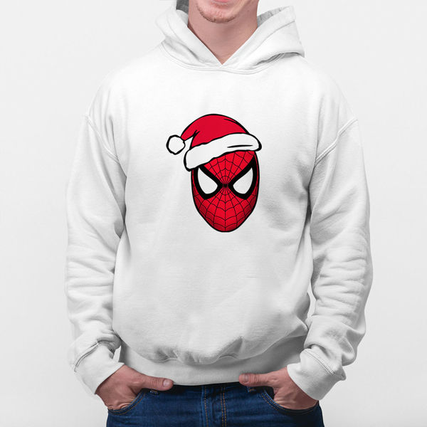 Picture of the christmas spider man - male hoody