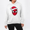 Picture of the christmas spider man - female hoody