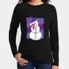 Picture of christmas snowman - female  long sleeves