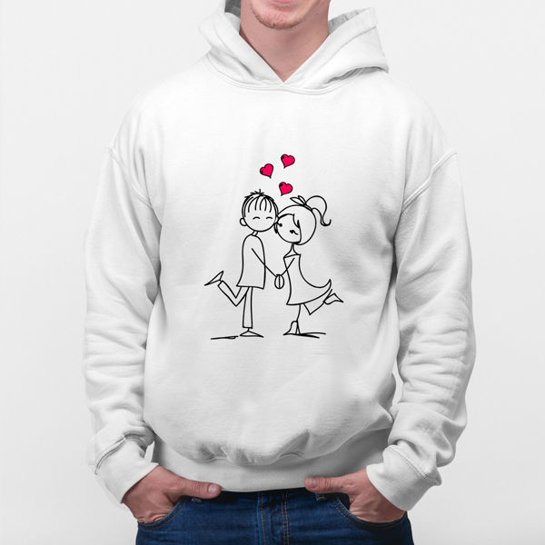 Picture of love couples - male hoody