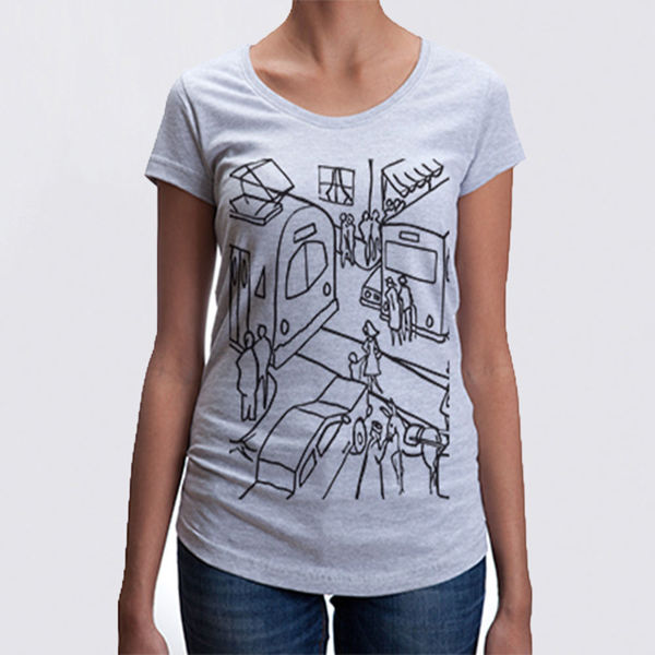 صورة downtown - female t-shirt