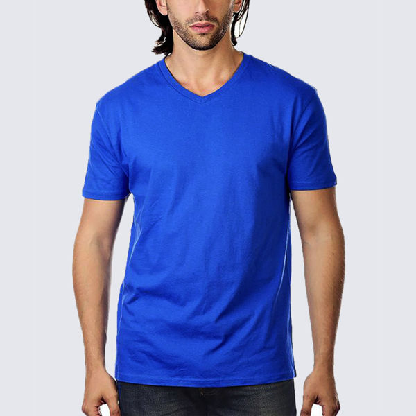 Picture of blue - male v t-shirt