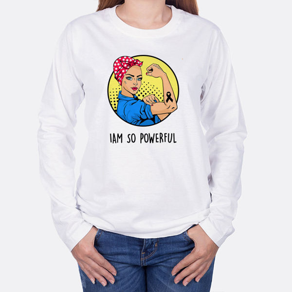 Picture of I'M  POWERFUL FEMALE LONG SLEEVES T-SHIRT