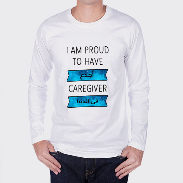 Picture of PROUD CAREGIVER MALE LONG SLEEVES T-SHIRT