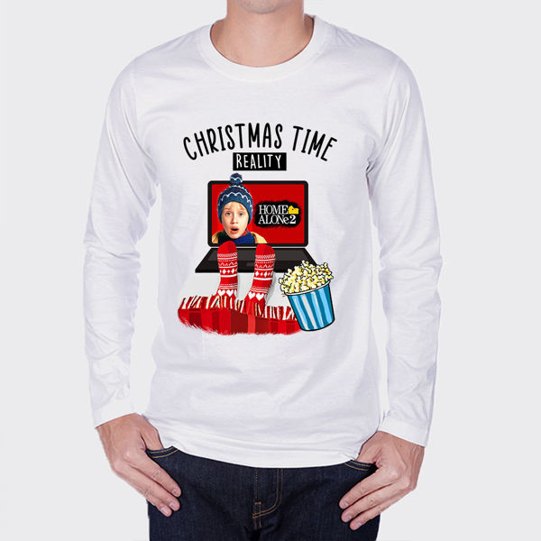 Picture of christmas time - men -long sleeves t-shirt