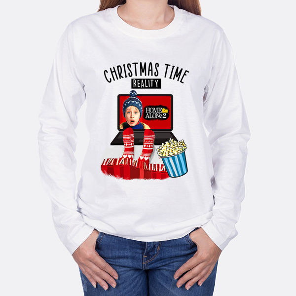 Picture of christmas time - female long sleeves t-shirt