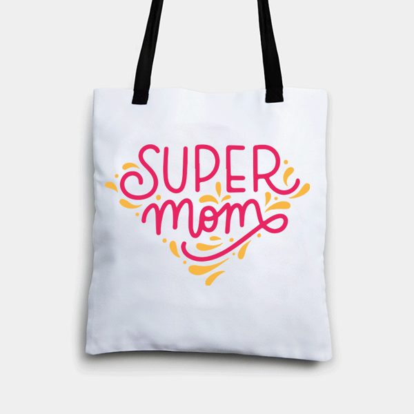 Picture of super mom tote bag