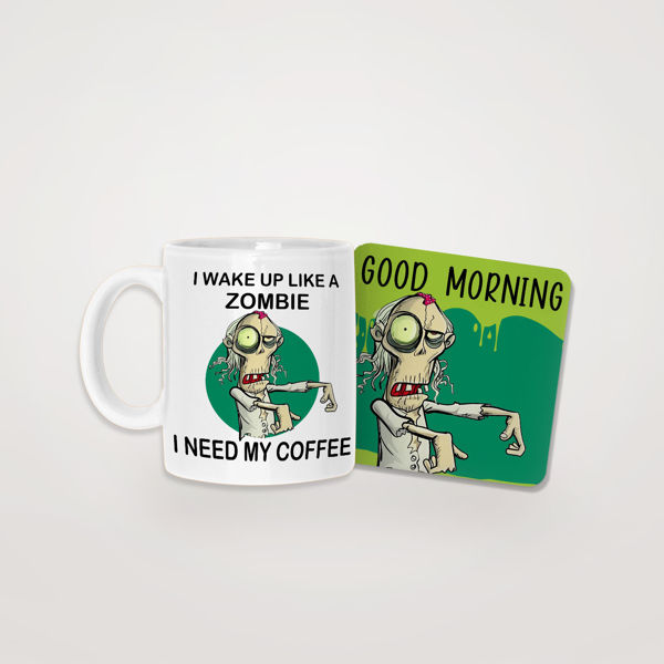 Picture of Like a Zombie Mug & Coaster