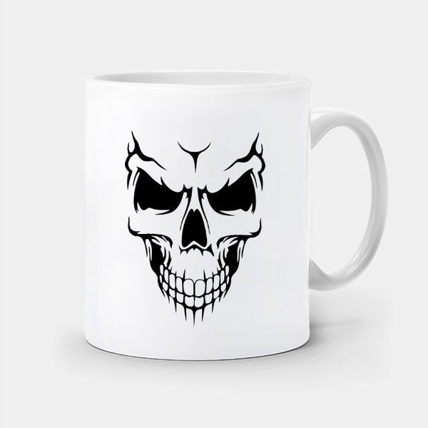 صورة Halloween skull -mug