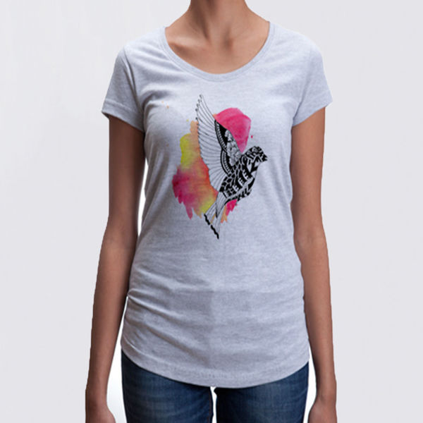 Picture of Zen flying Bird - female t-shirt