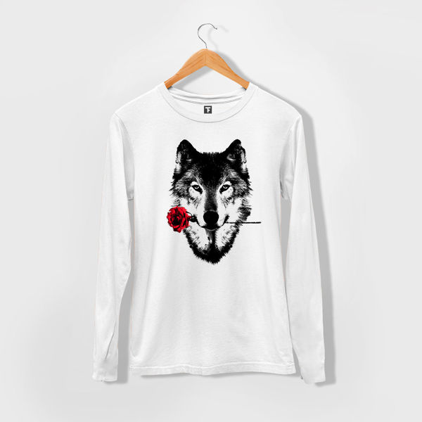 Picture of WOLF FLOWER LONGSLEEVES