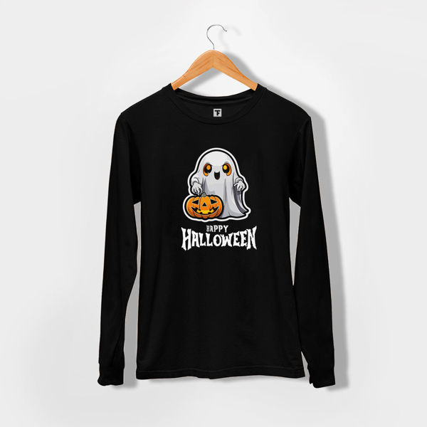 صورة White Gosht Pumpkin Halloween LONGSLEEVES